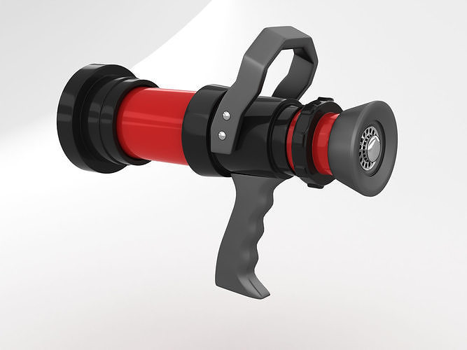 Fire Hose Nozzle 3D model CGTrader
