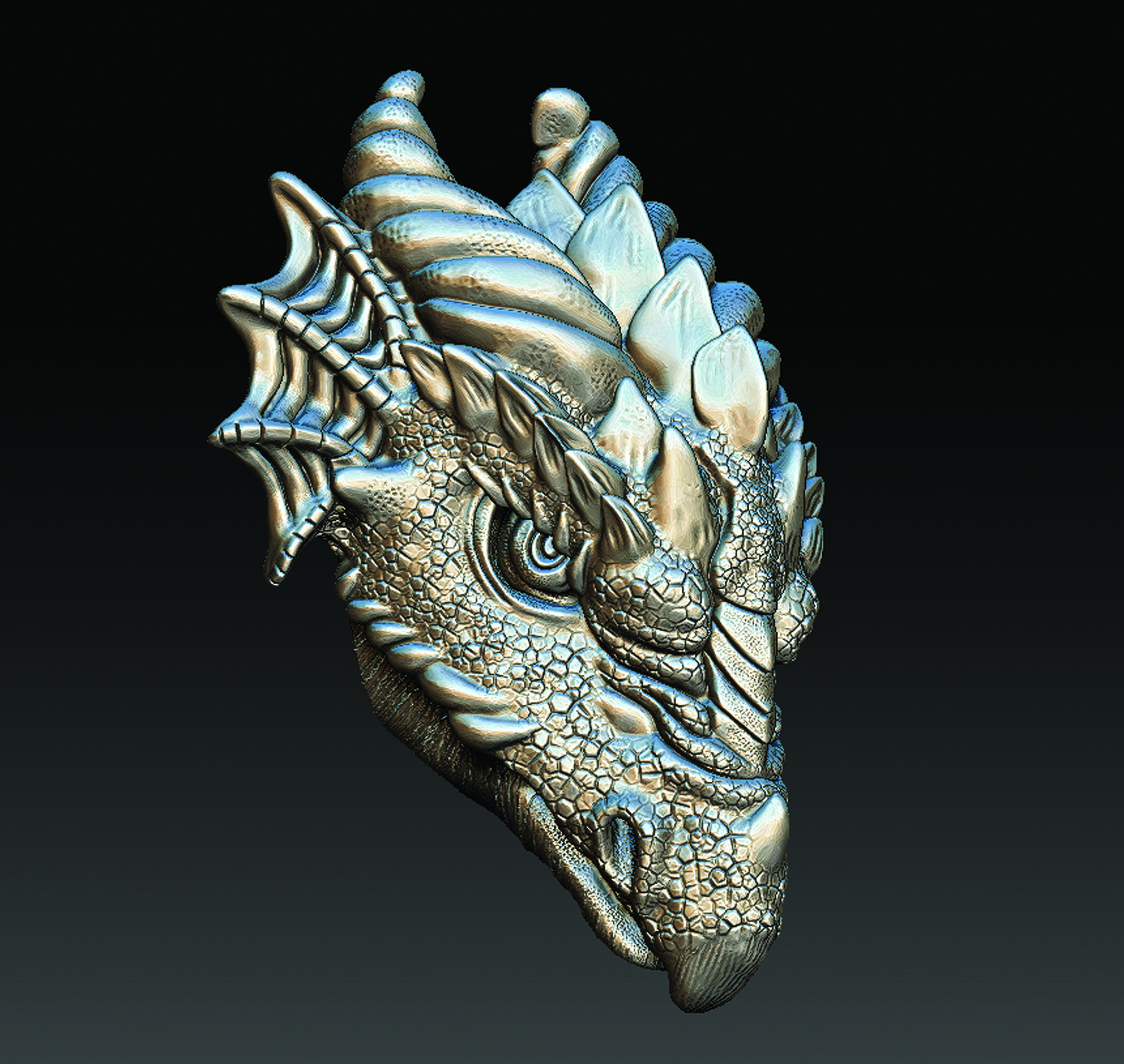 dragon head 3D model 3D printable | CGTrader