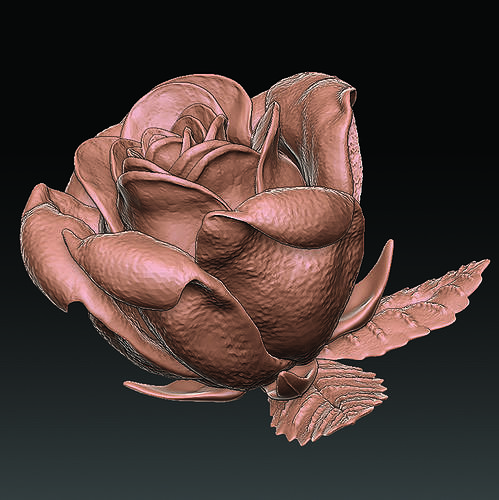 Rose Flower 3D model 3D printable | CGTrader