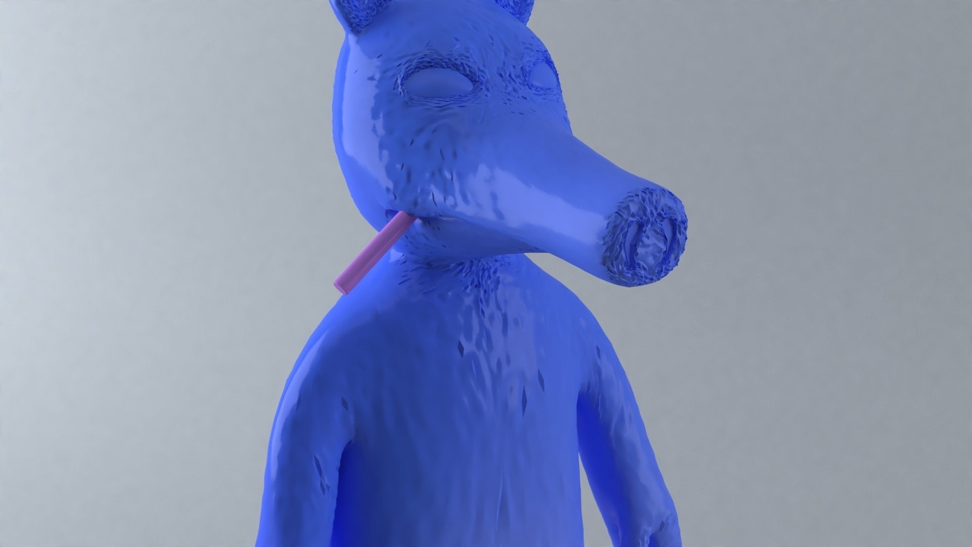 Quasimoto Art Toy 3D model 3D printable CGTrader