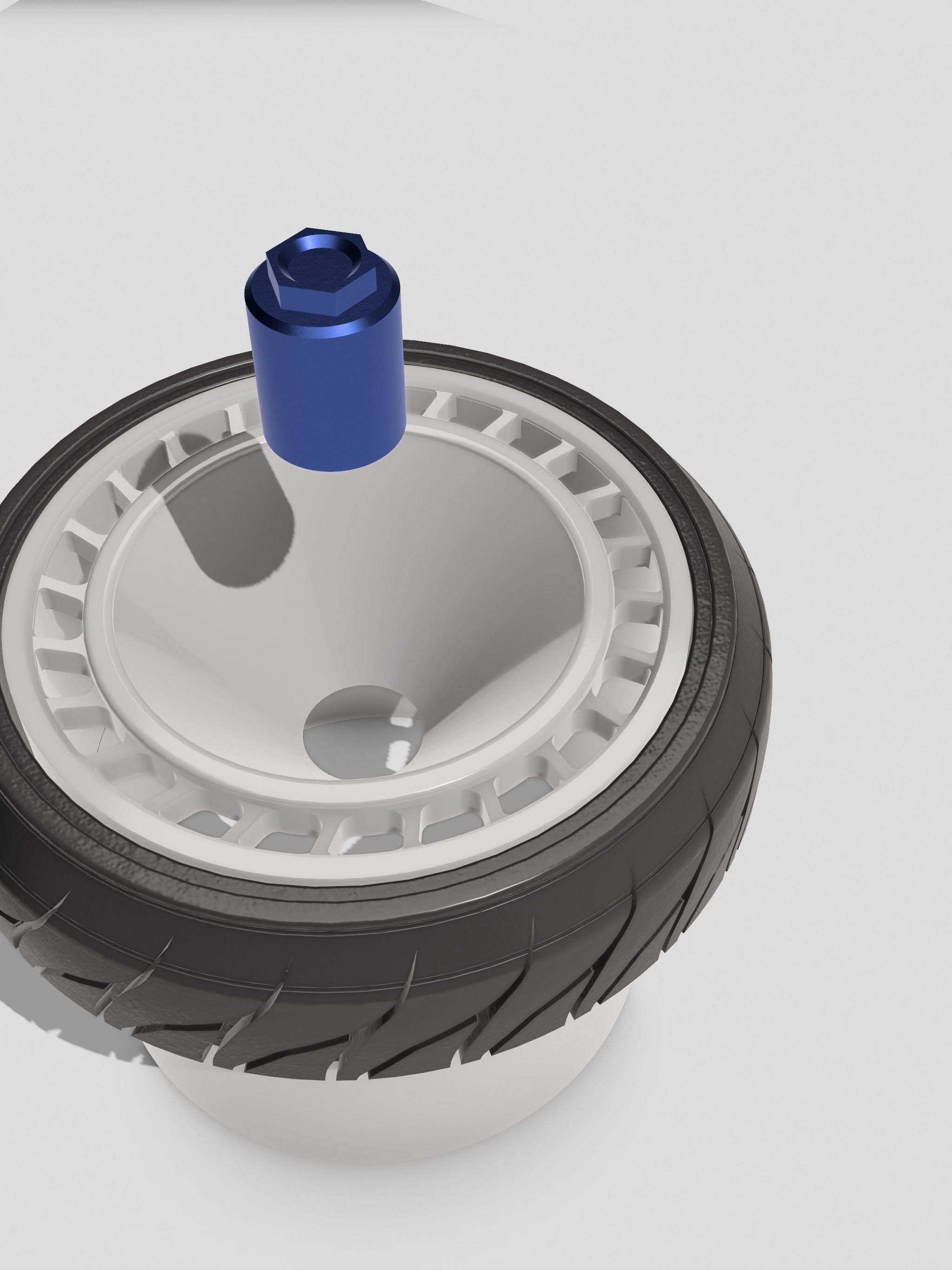 Rally Fans Wheel N Tire set 3 offsets with Centrelock Hub 3D model 3D
