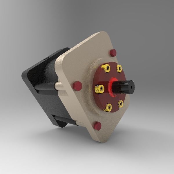 AXIAL PISTON PUMP 3D model CGTrader