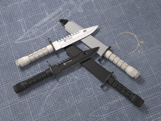 3D model m9 bayonet tactical knife VR / AR / low-poly | CGTrader