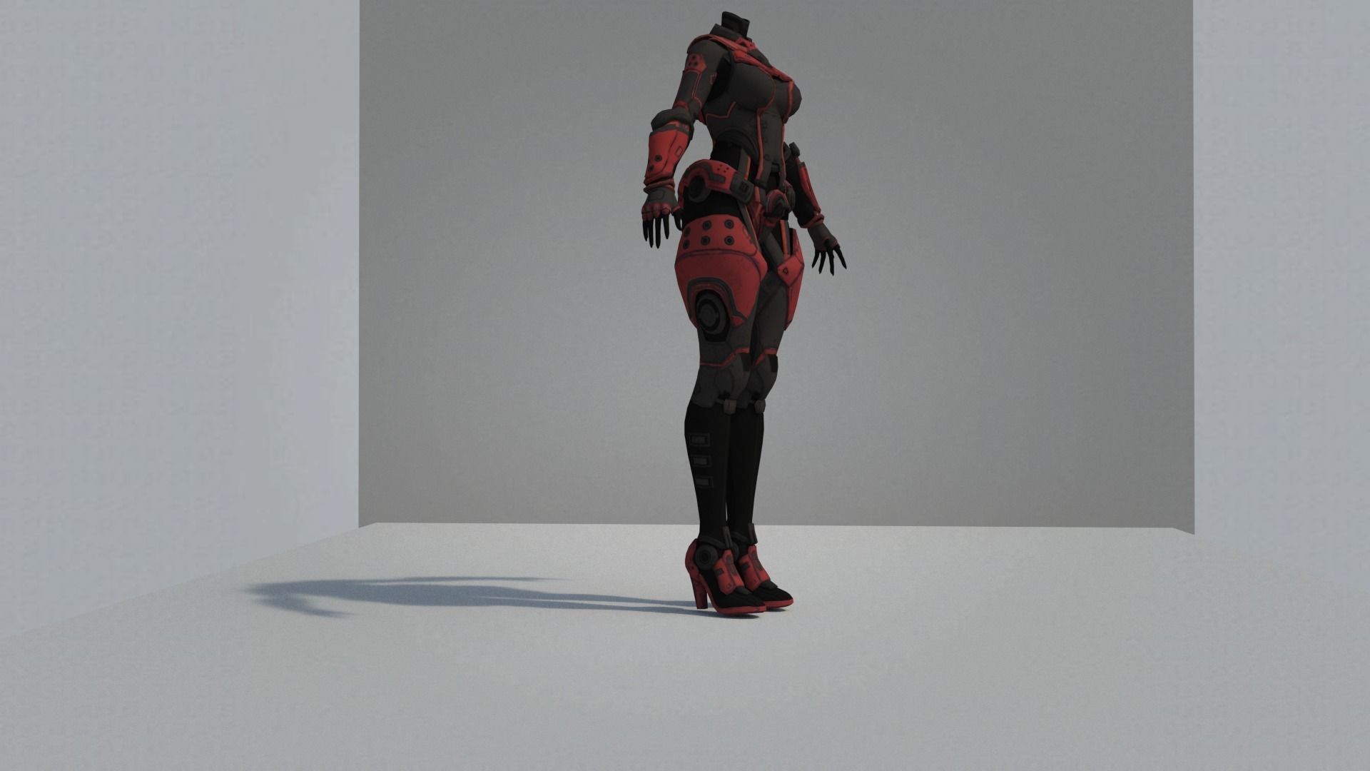 Shadow armor science realism character of science 3D model | CGTrader