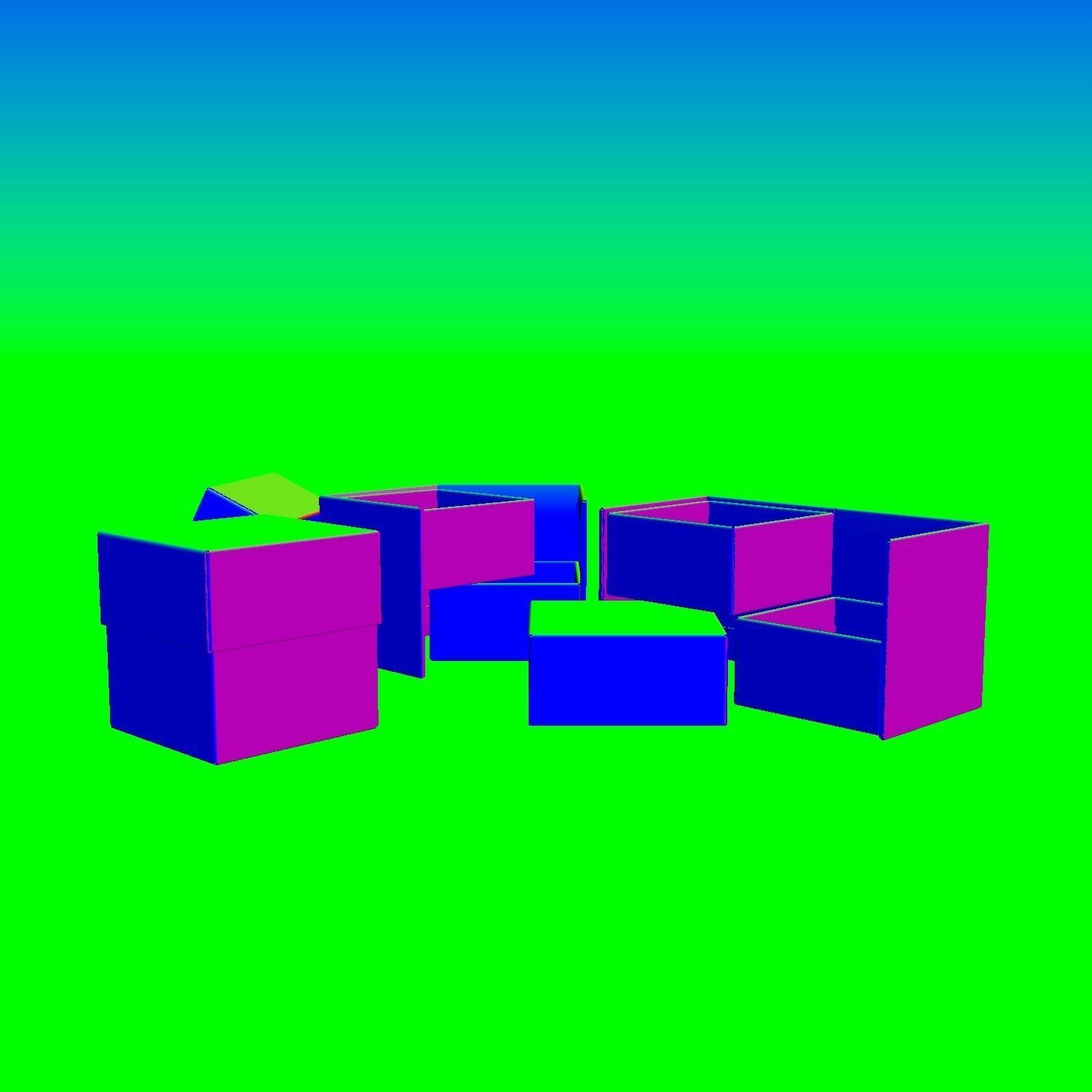 TIER BOX - Package 3D model 3D model | CGTrader