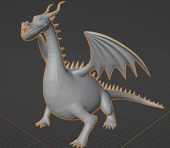 Dragon 3d model one piece 3D model 3D printable CGTrader
