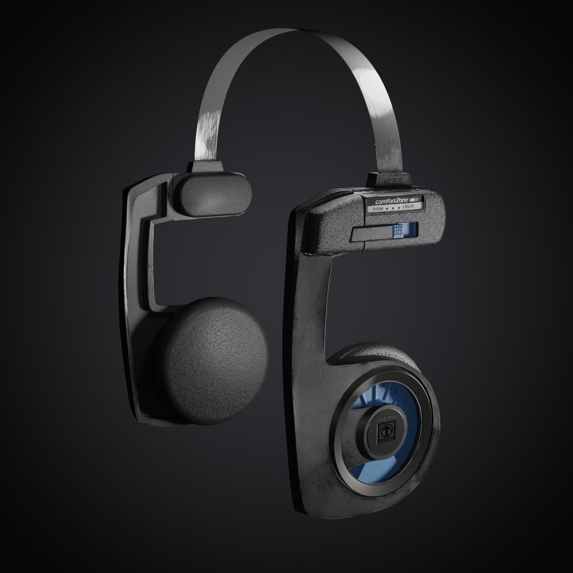 Headphones KOSS porta Pro 3D model rigged CGTrader