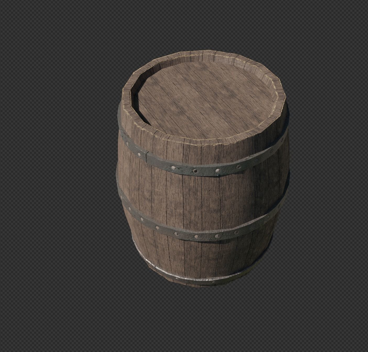 wooden barell free free VR / AR / low-poly 3D model | CGTrader