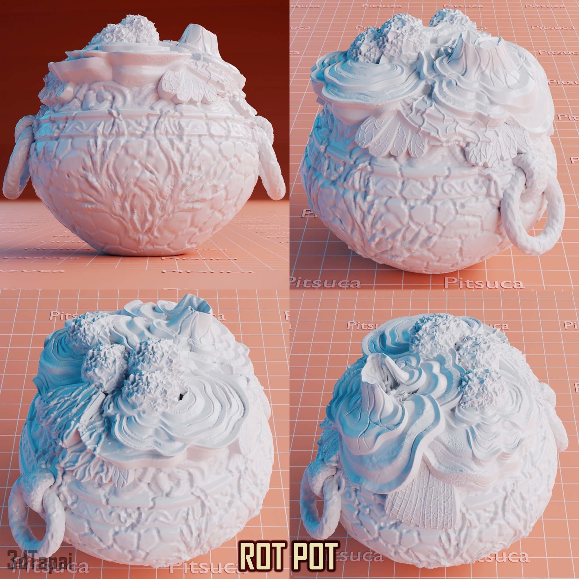 Elden Ring Ritual pots 3D model 3D printable CGTrader