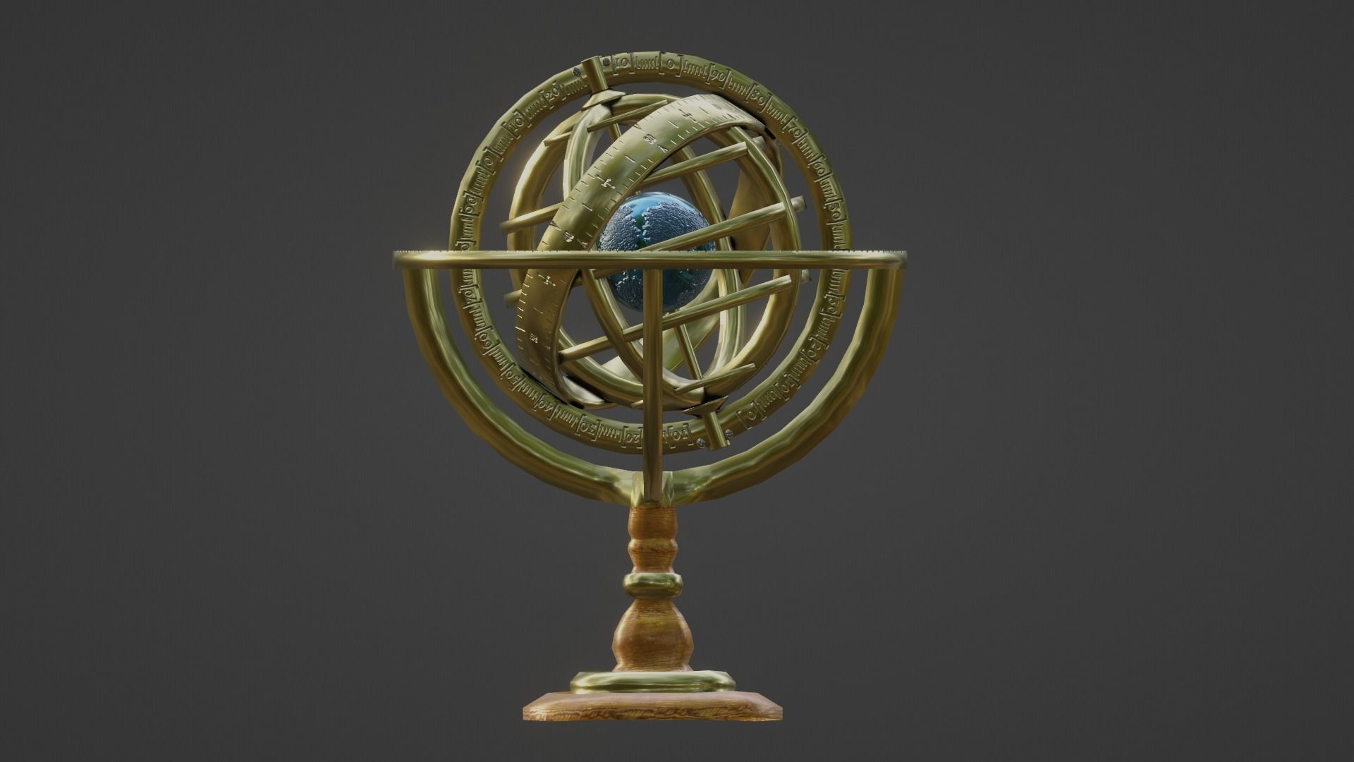 Armillary Sphere 3D Model | 3D model Armillary Sphere VR / AR / low ...