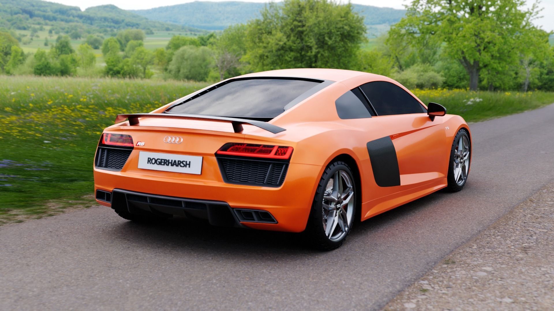 Audi R8 V10 Plus 3D model 3D model animated | CGTrader