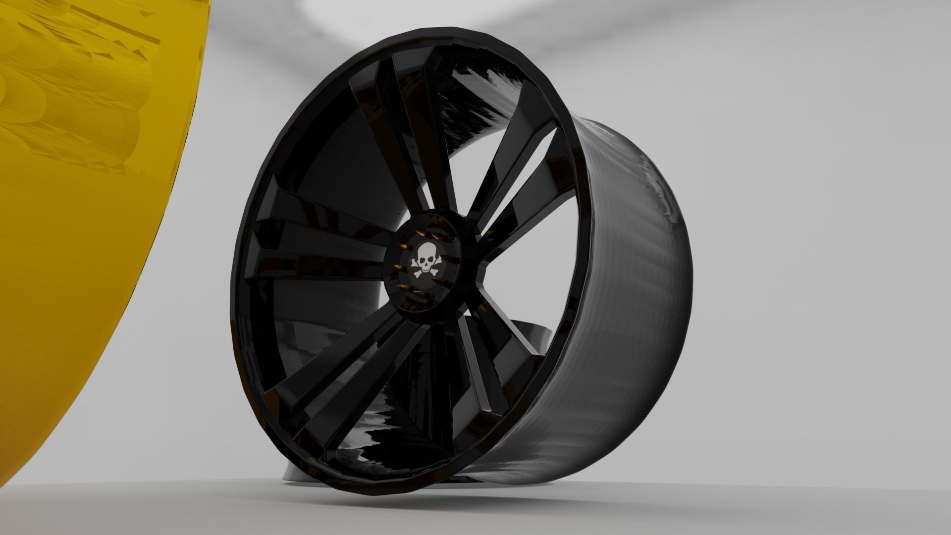 Custom supercar rims 3D model | CGTrader