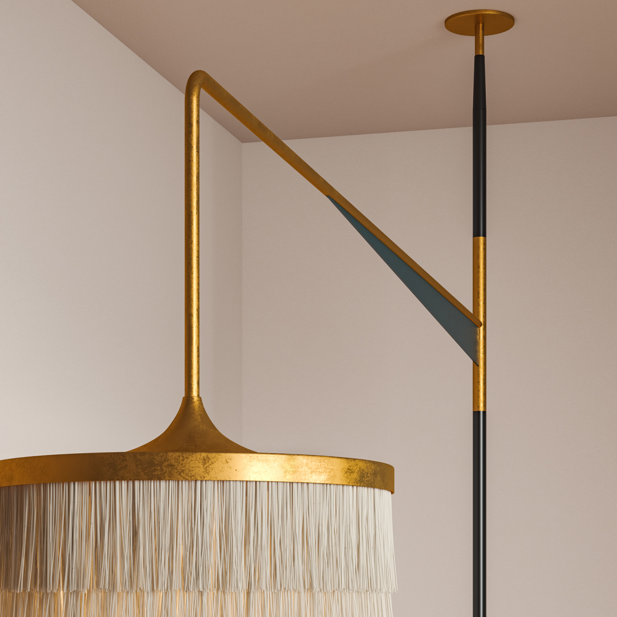 ABATJOUR FLOOR CEILING LAMP 3D model CGTrader