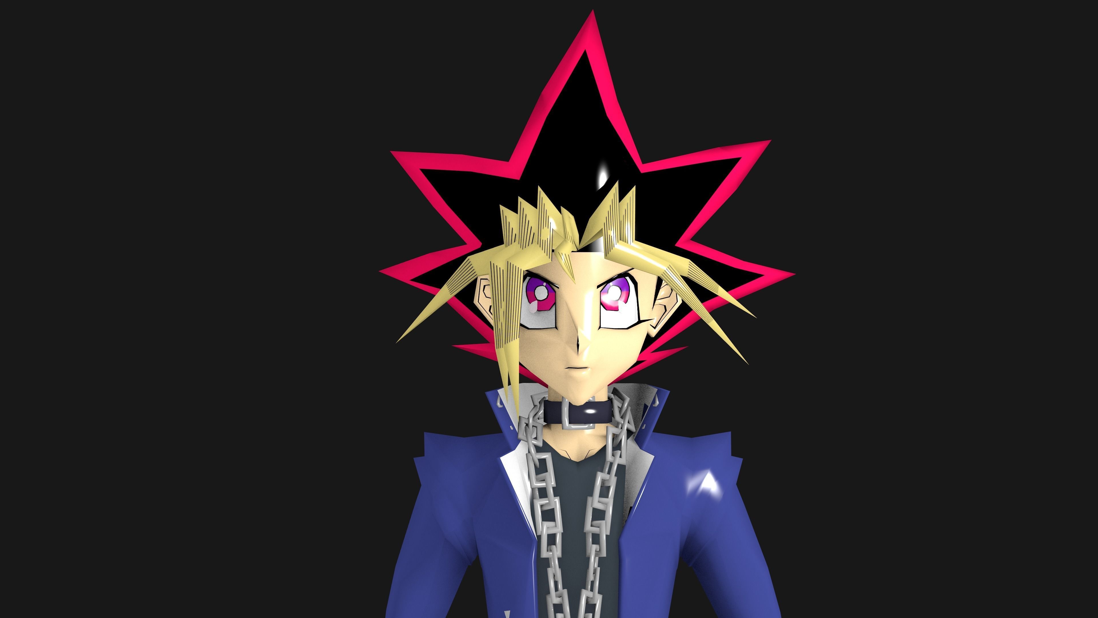 3D model Yugi Muto yugioh Duel Links VR / AR / lowpoly CGTrader