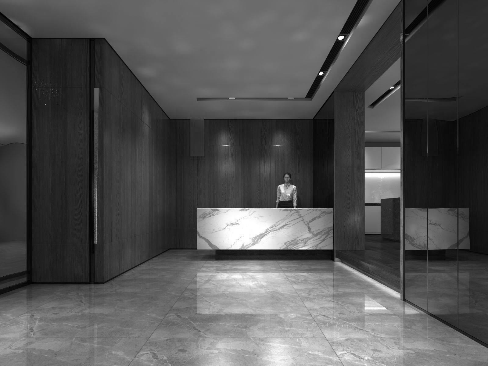 Simple Office 3D model 3 3D model CGTrader