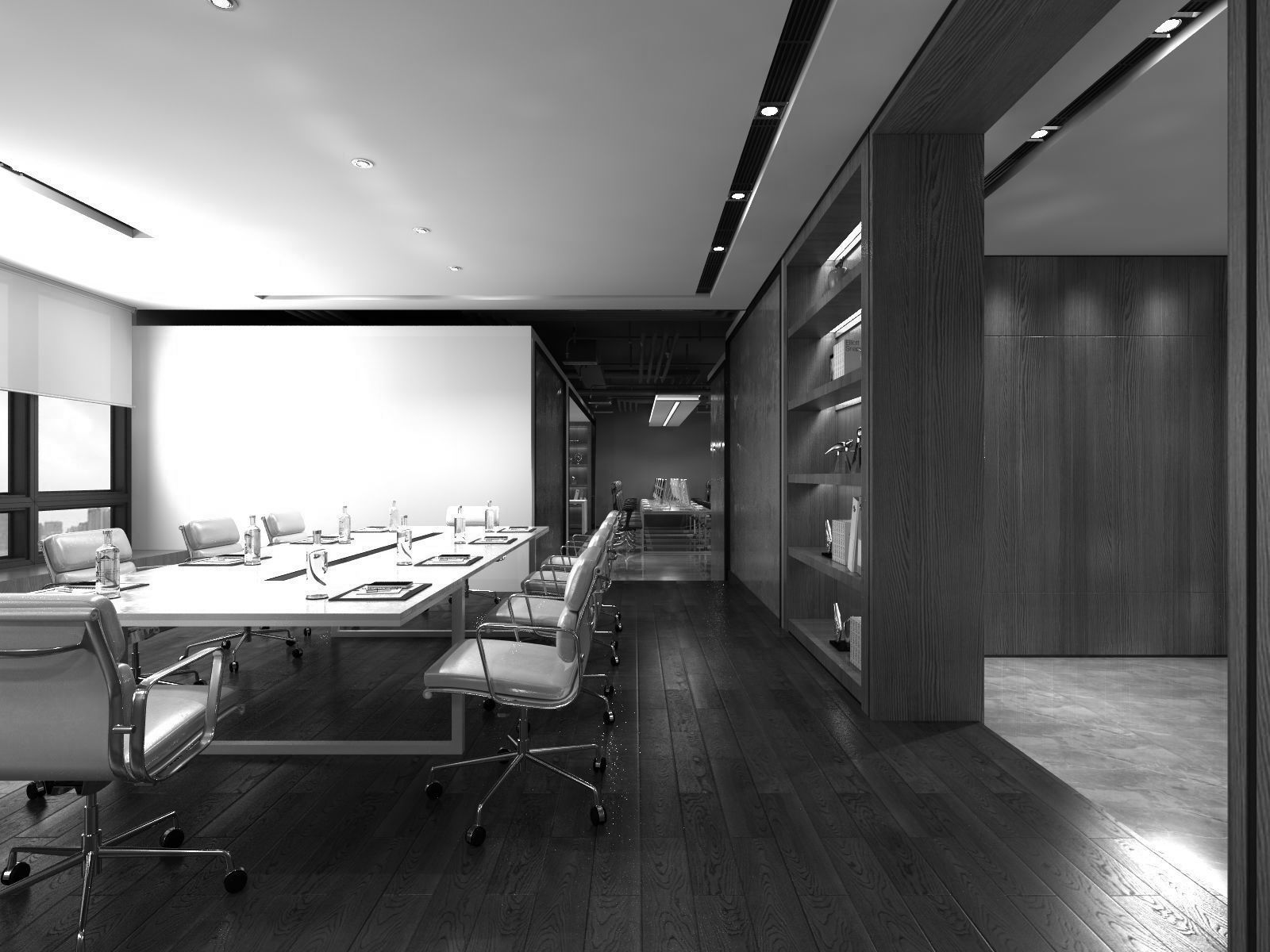 Simple Office 3D model 3 3D model CGTrader