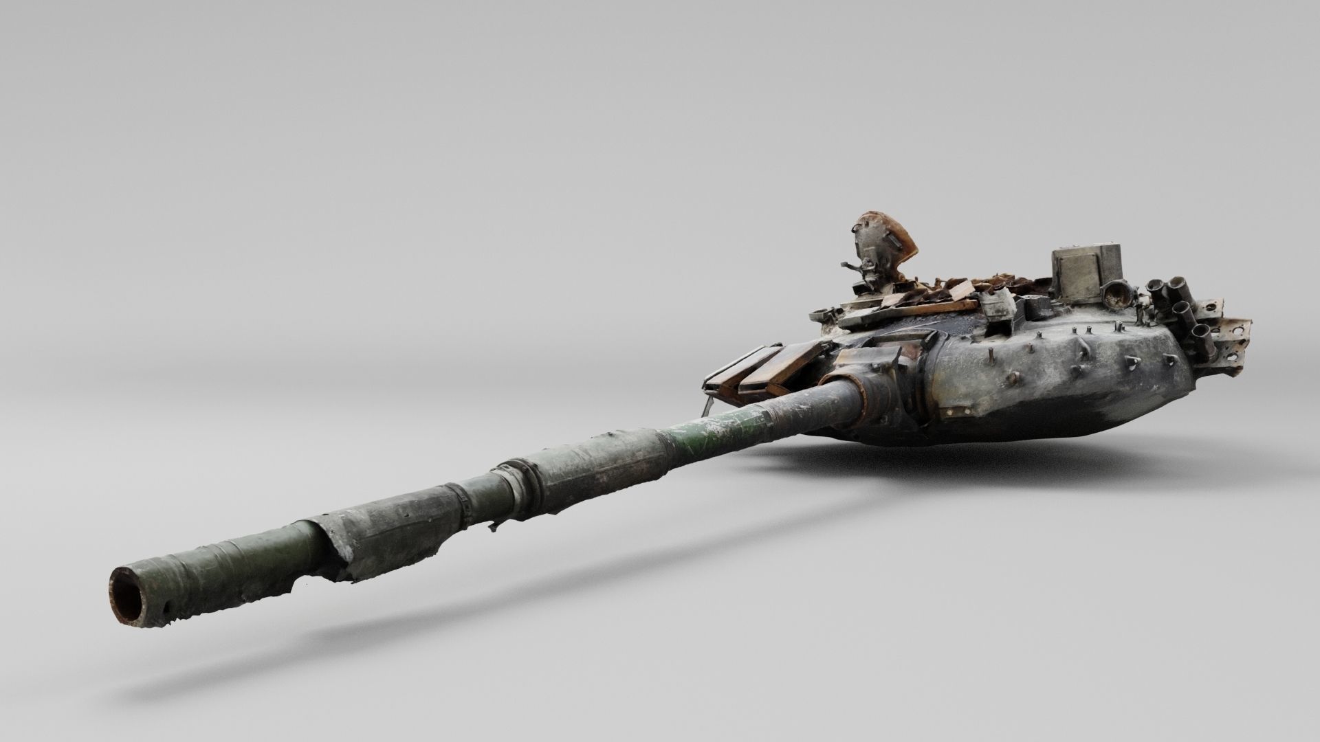 turret blown off from russian tank destroyed by Ukrainian army 3D model ...