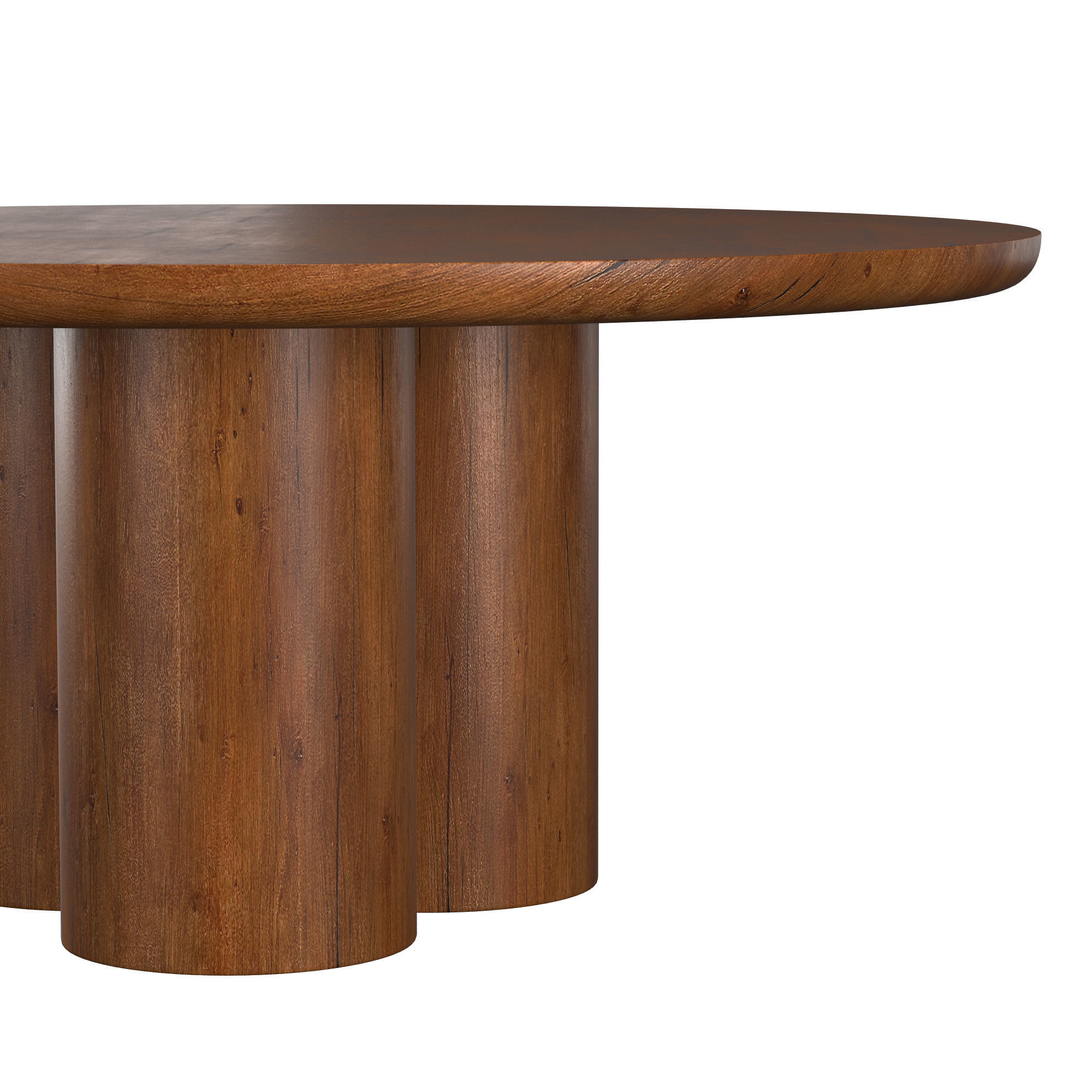 OSLO CYLINDER ROUND DINING TABLE 3D model CGTrader