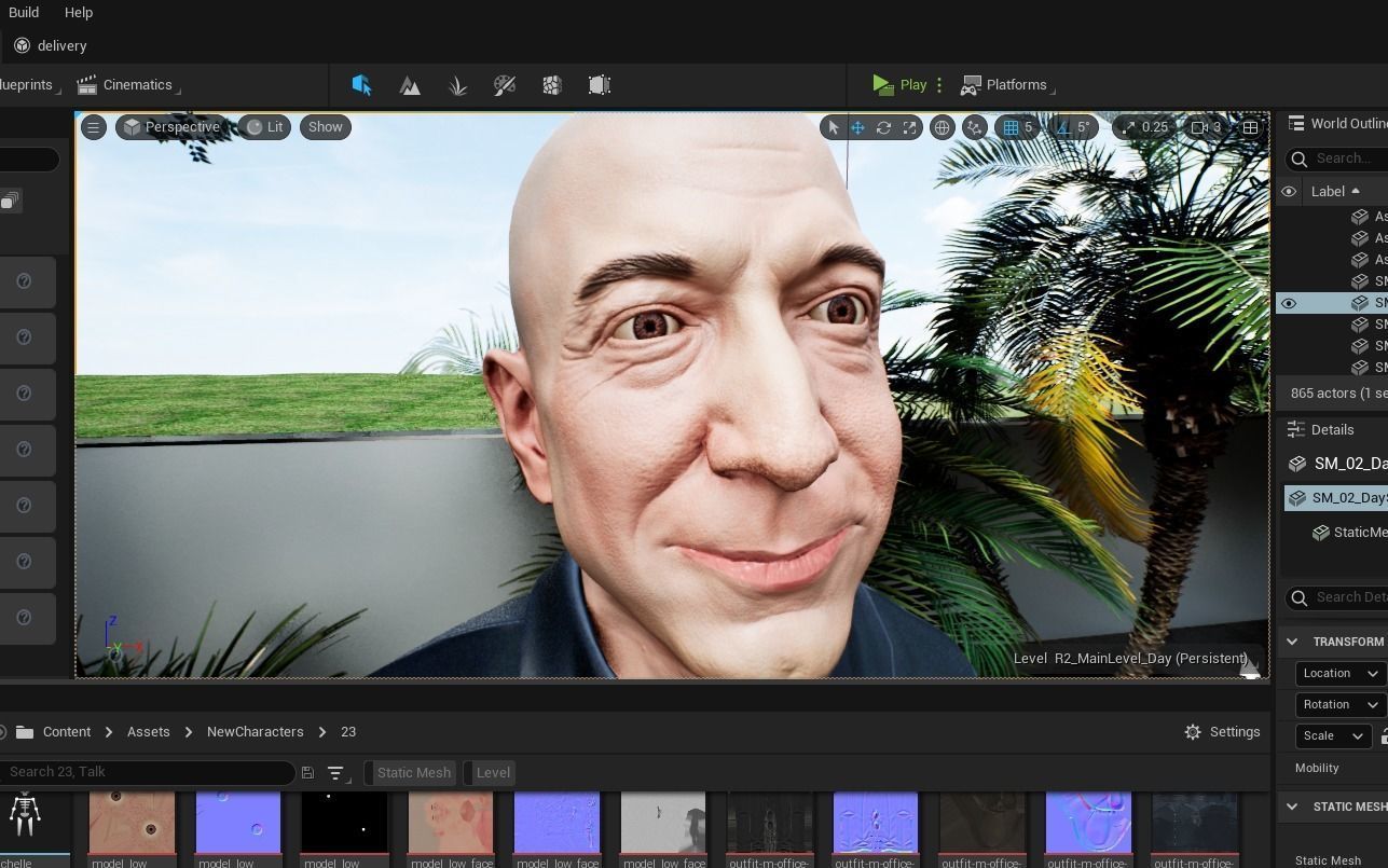 Jeff Bezs 3D character--coolgames 3D model rigged | CGTrader