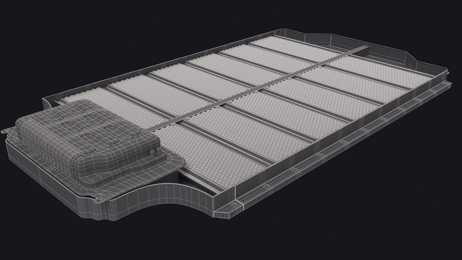 Tesla Model S Battery Pack 3D model CGTrader