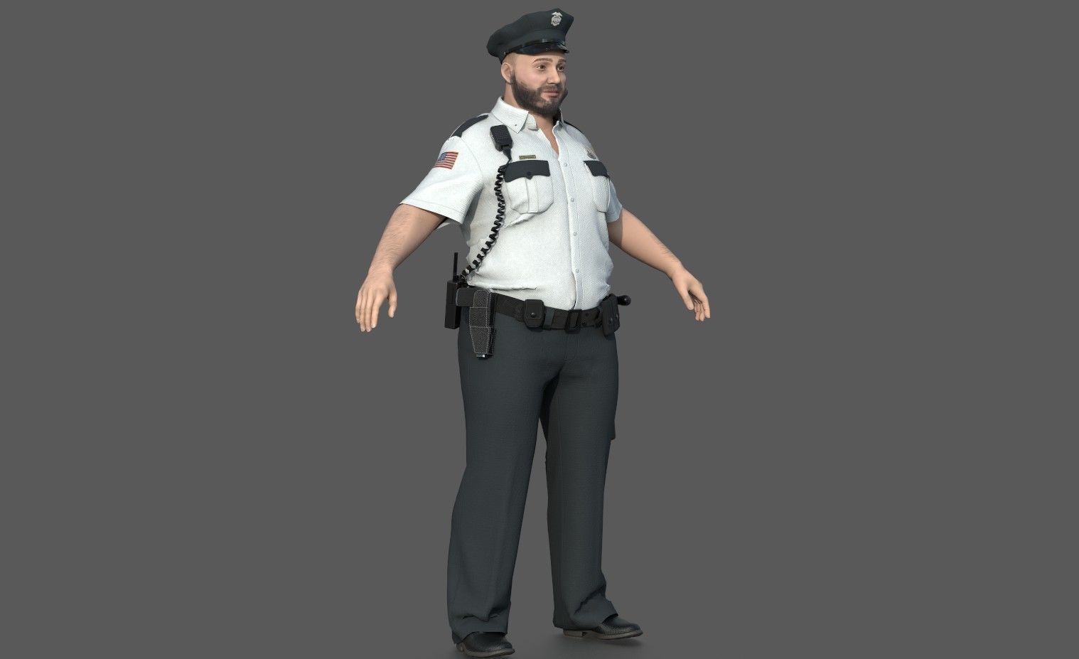 Police Officer 2 3D model | CGTrader