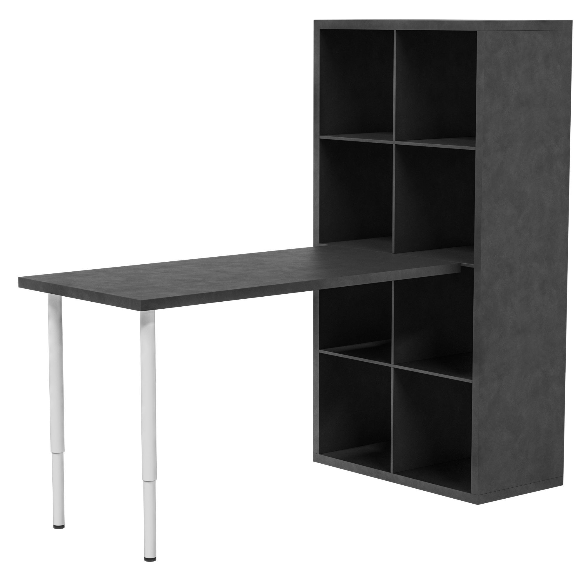 IKEA KALLAX KALLAX LAGKAPTEN Desk combinationa 3D model CGTrader