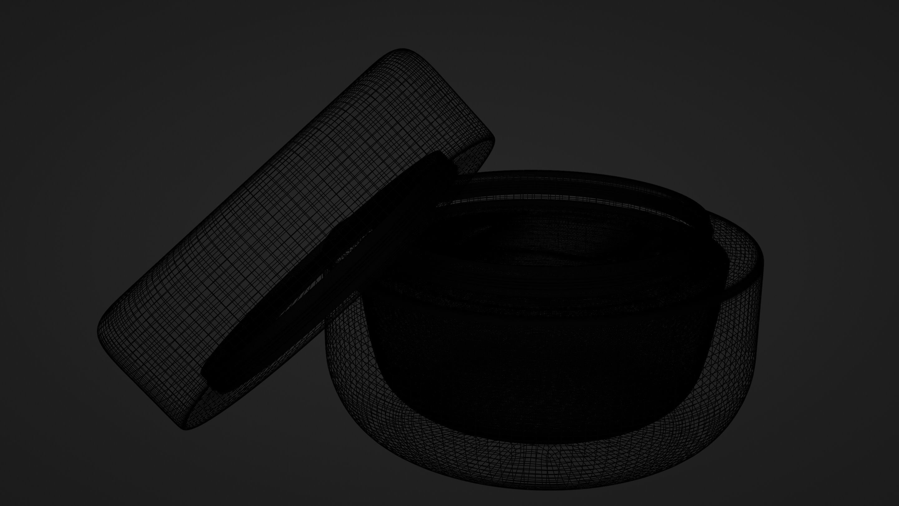 containerjar of cream model 3D model CGTrader