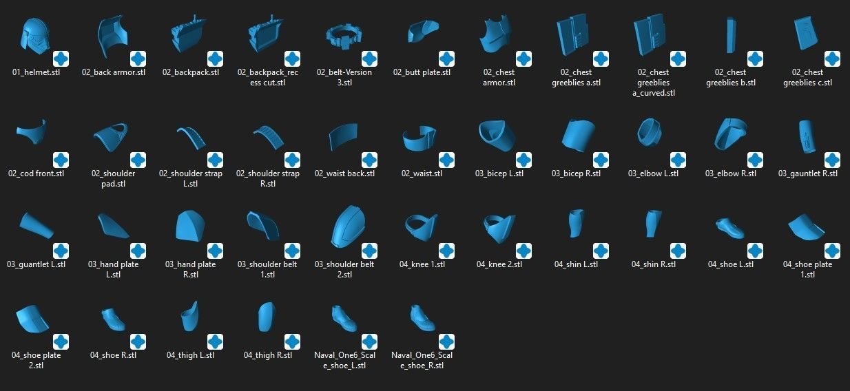 Naval Phase 2 Purge Trooper One12 Scale STL Files 3D model 3D printable