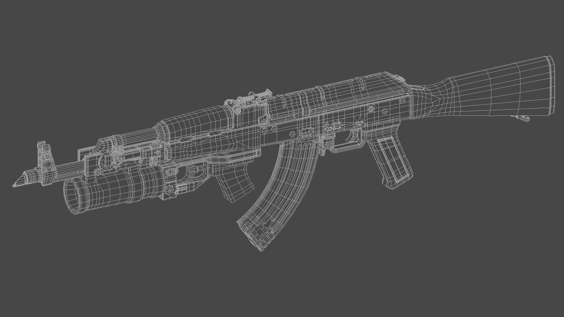 Ak 74 Rifle GP 25 3D model | CGTrader