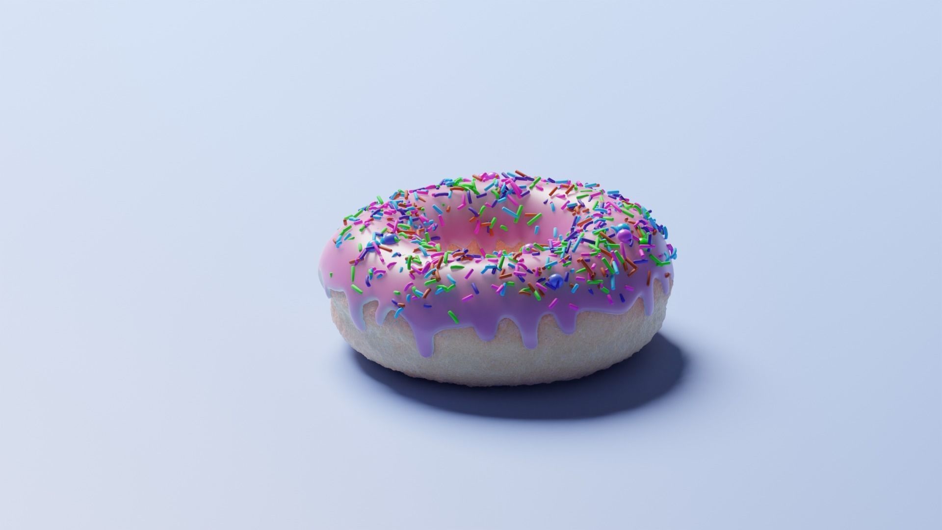 3D Donut Model with sprinkles 3D model CGTrader
