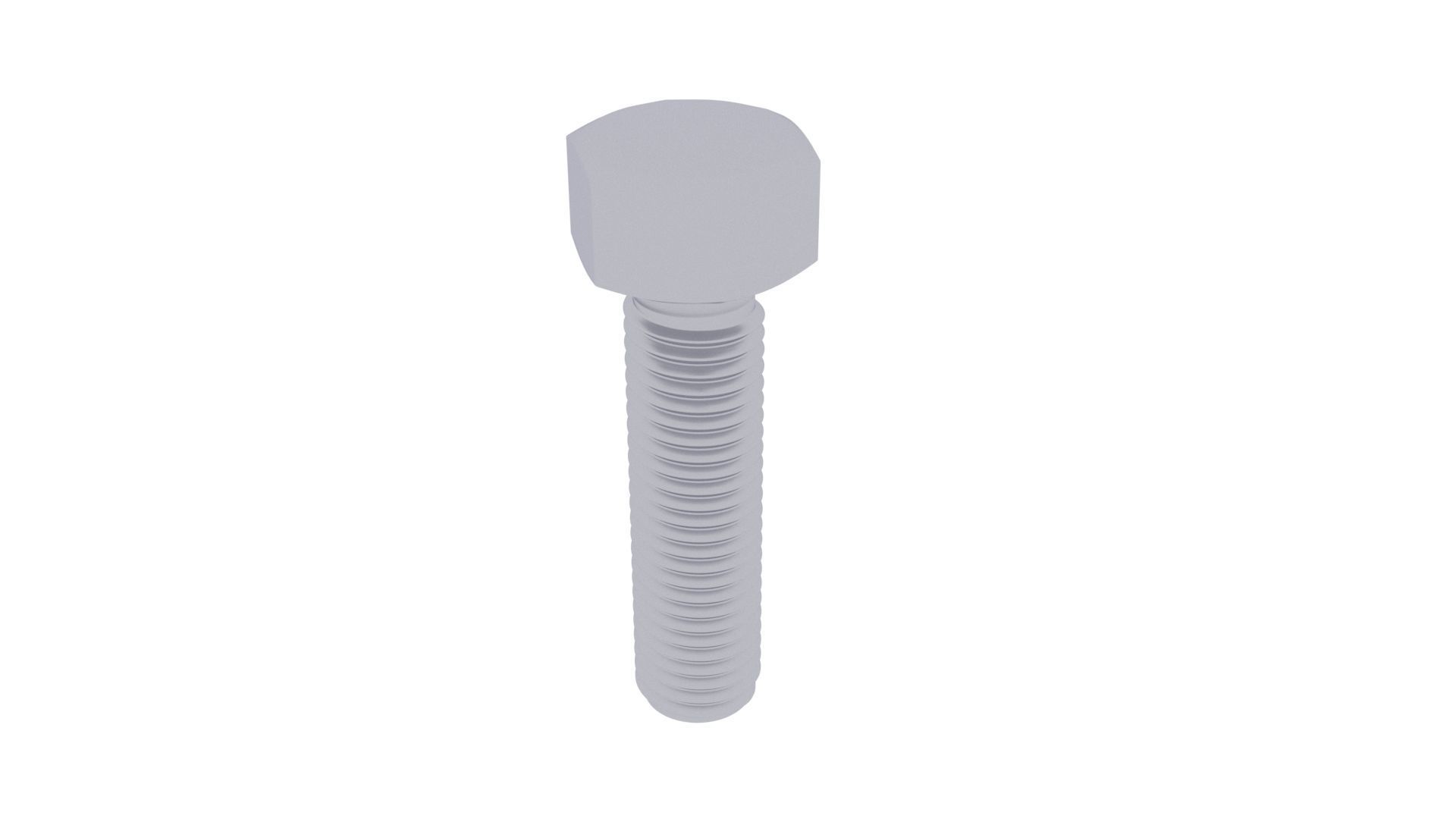 Hex Head and Bolt Nut 3D model | CGTrader