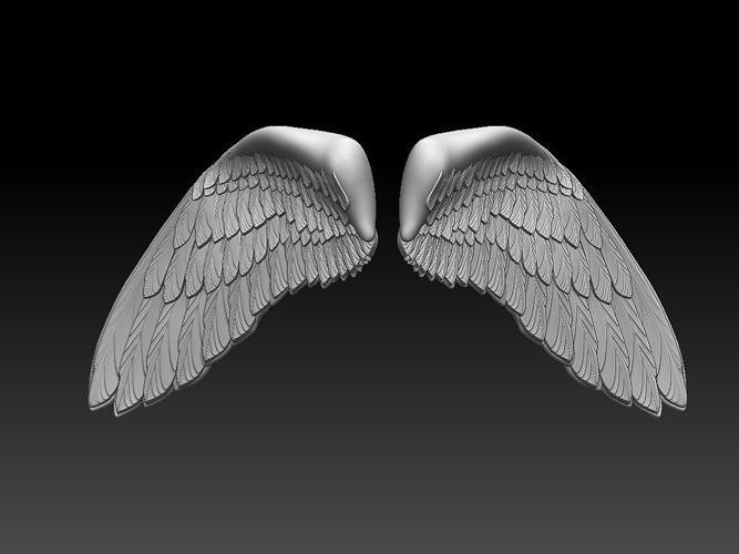 wings angel 3D model 3D printable | CGTrader