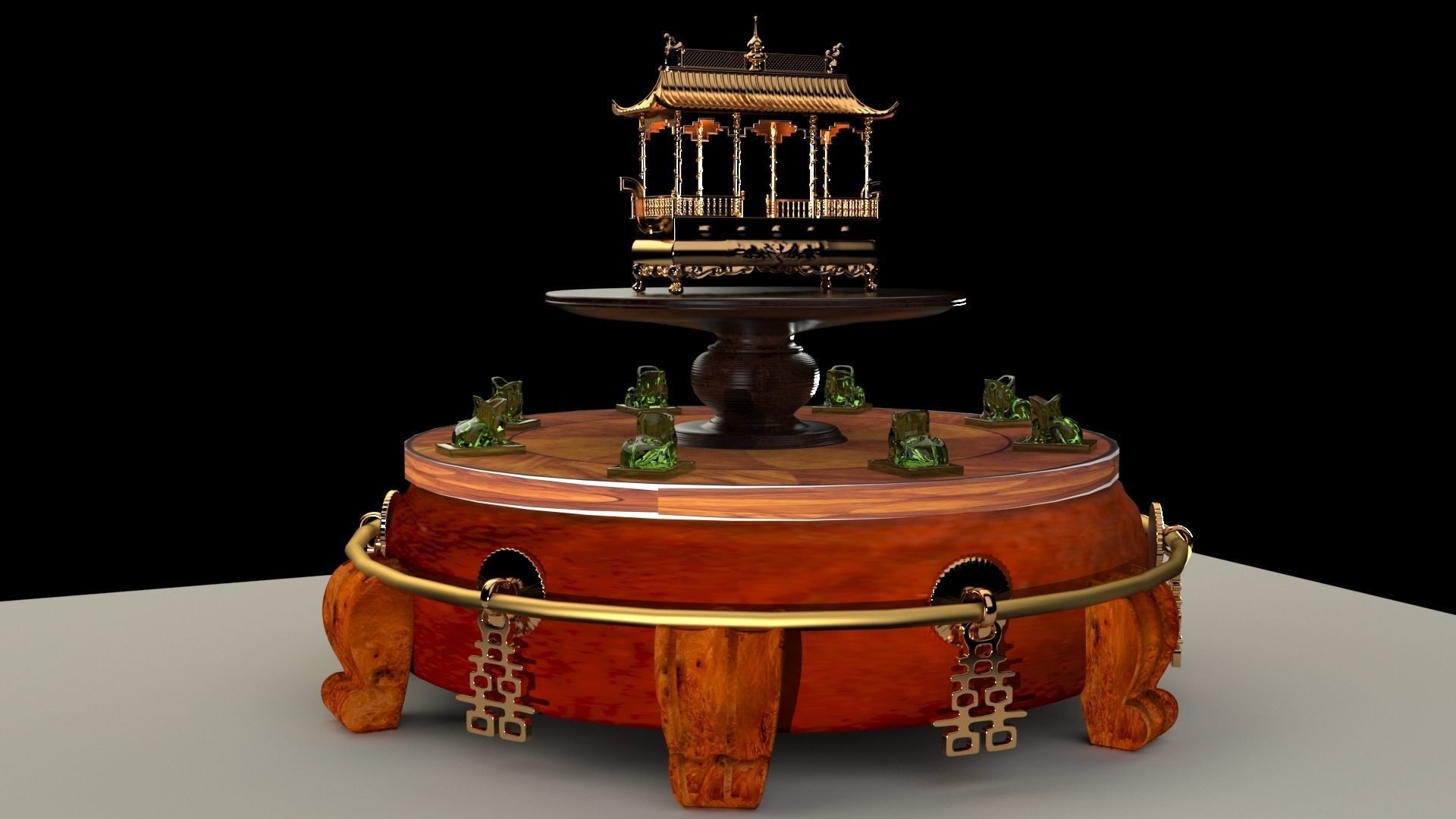 Chinese incense burner 3D model CGTrader
