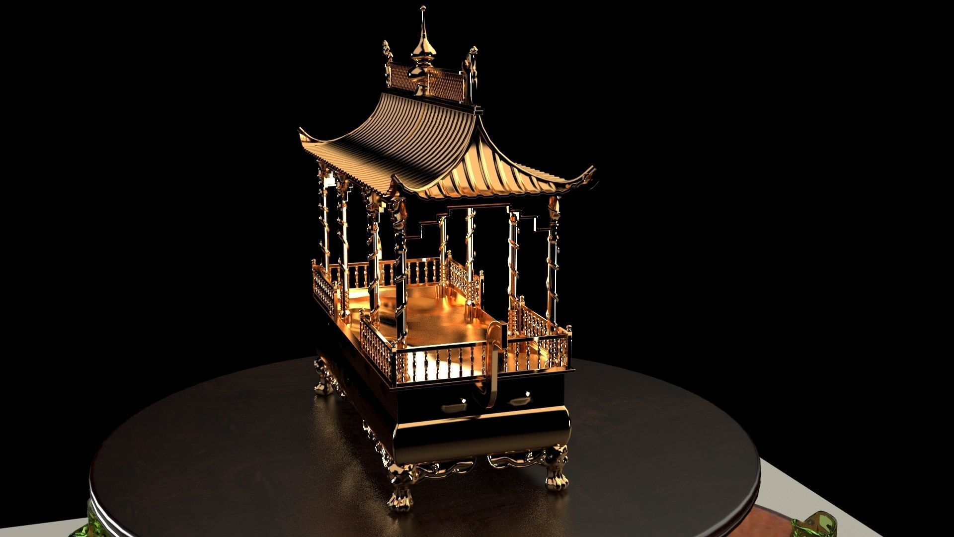 Chinese incense burner 3D model CGTrader