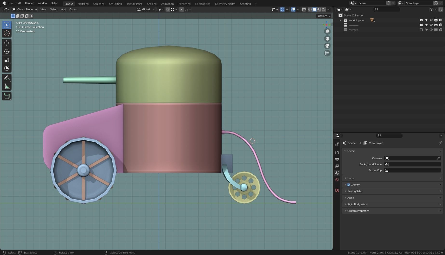 Aubriot Gabet TANK BASE MESH free VR / AR / low-poly 3D model | CGTrader