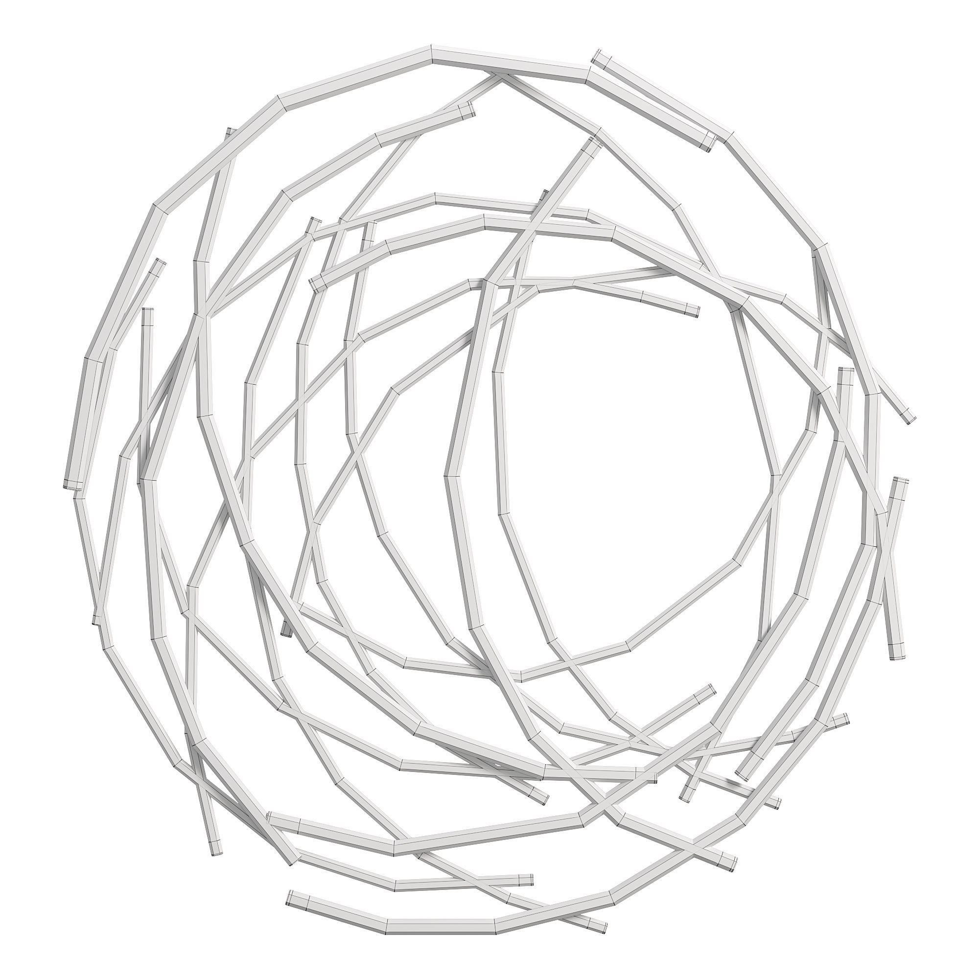 Mercury row abstract wall decor 3D model CGTrader