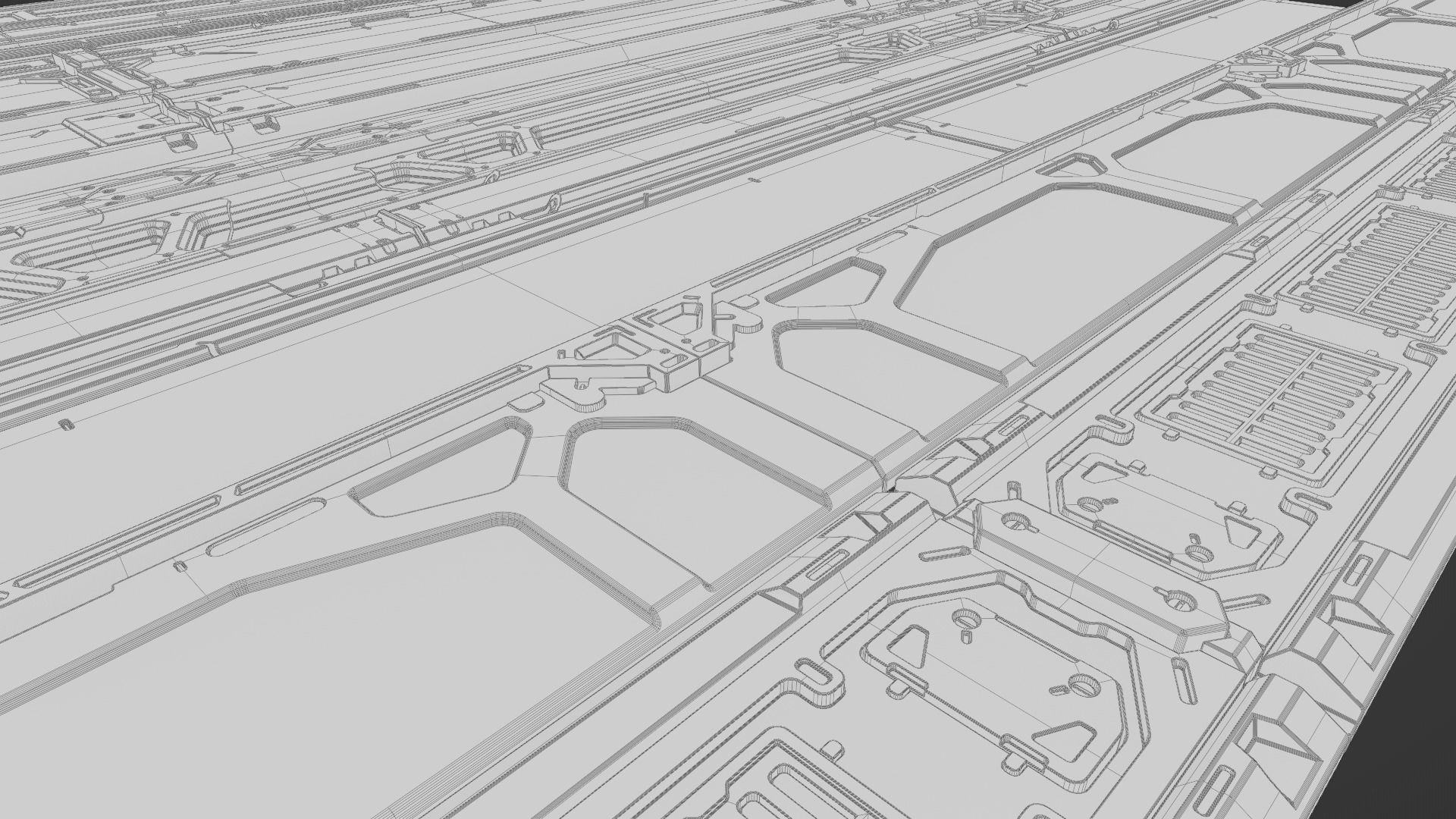 Scifi Trim Sheet High Poly 3D model | CGTrader