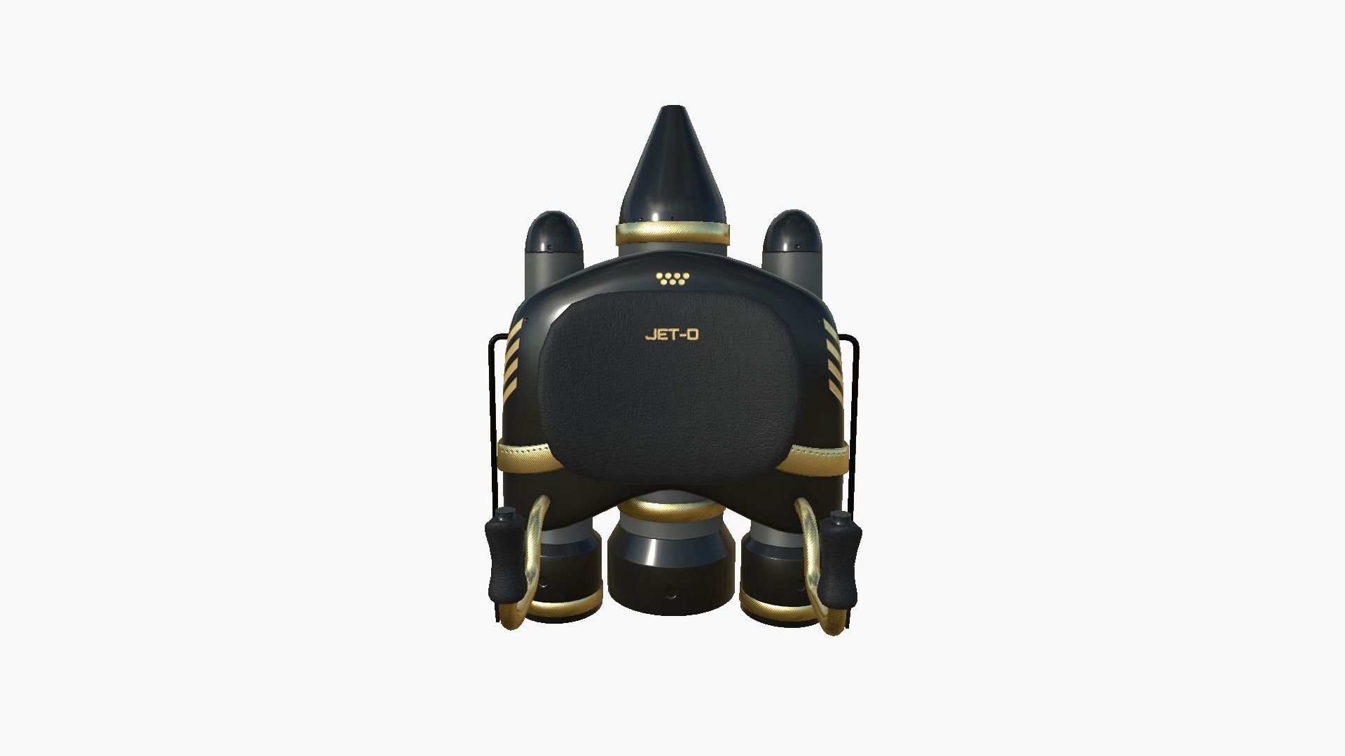 3D model Jetpack D02 Golden Black - SciFi Character Design VR / AR ...