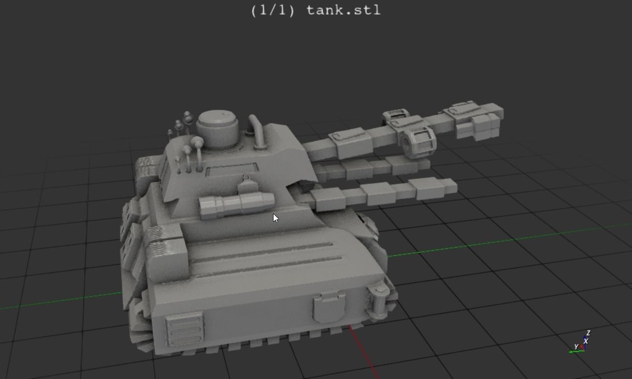 sci fi electronic tank 3D model 3D printable | CGTrader