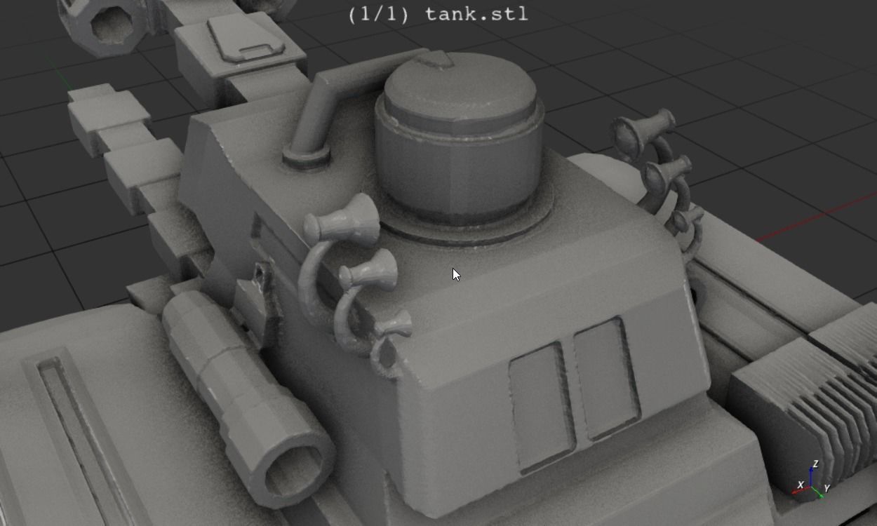sci fi electronic tank 3D model 3D printable | CGTrader