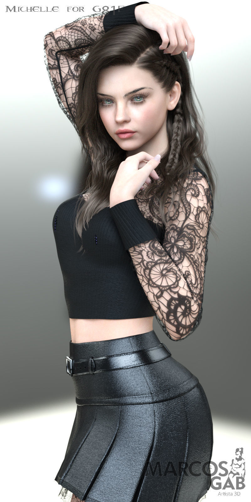 MGAB Michelle for Genesis 81 Female 3D model animated rigged | CGTrader