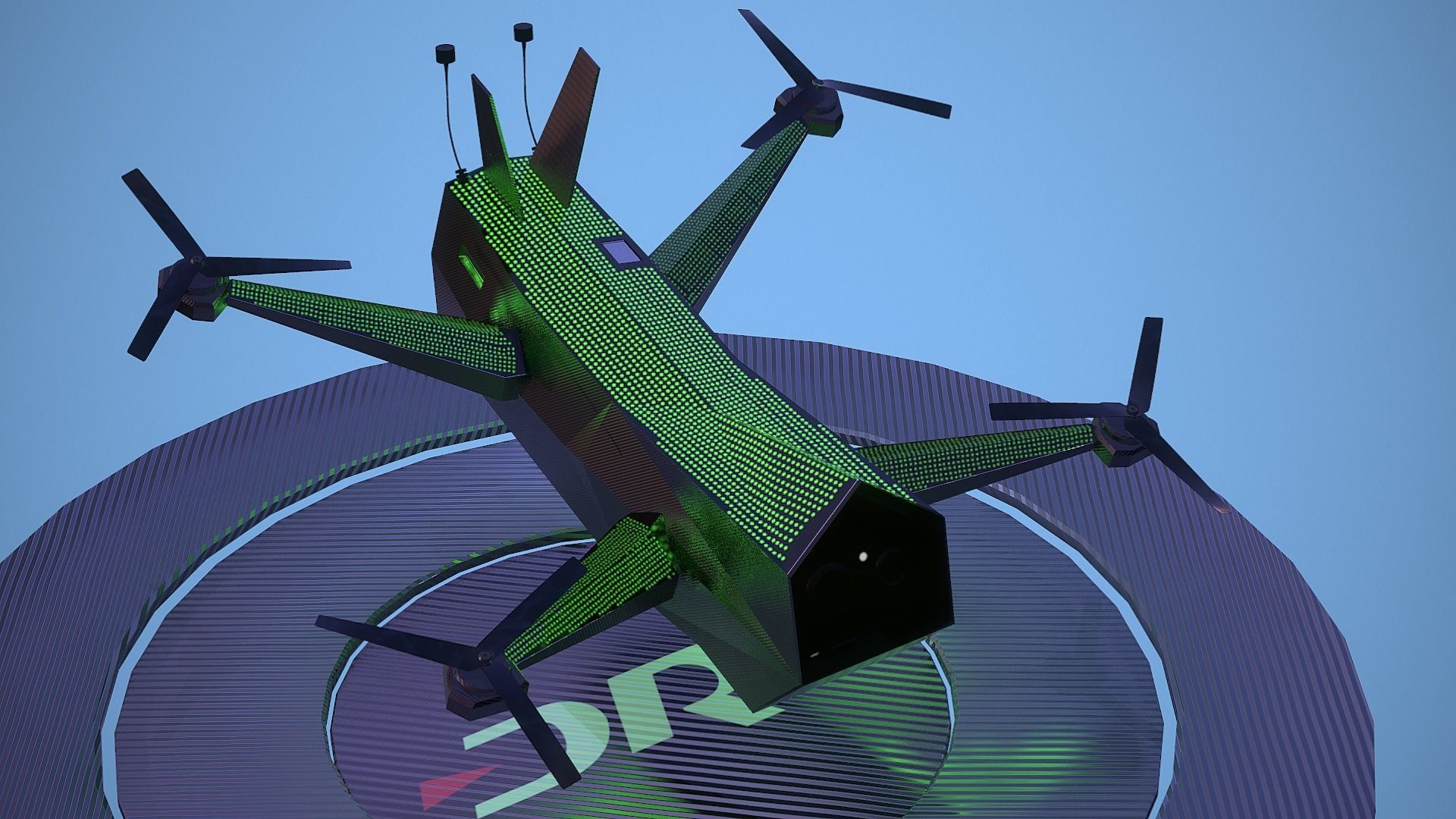 3D model DRL Racer Drone VR / AR / lowpoly CGTrader