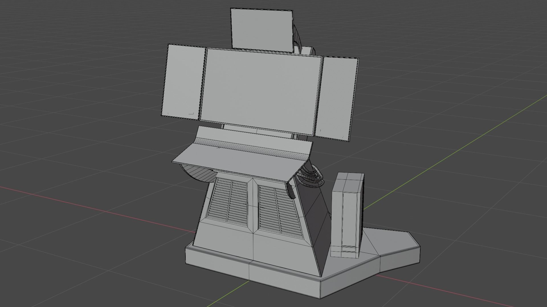 3D model Science Fiction Computer Console VR / AR / low-poly | CGTrader