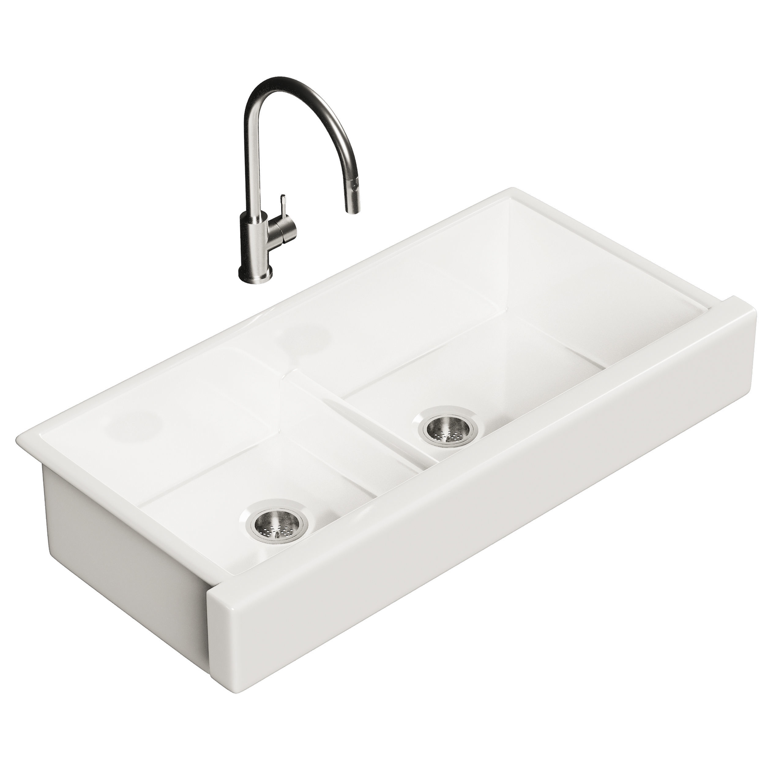 KOHLER Whitehaven sink set with faucet 3D model | CGTrader