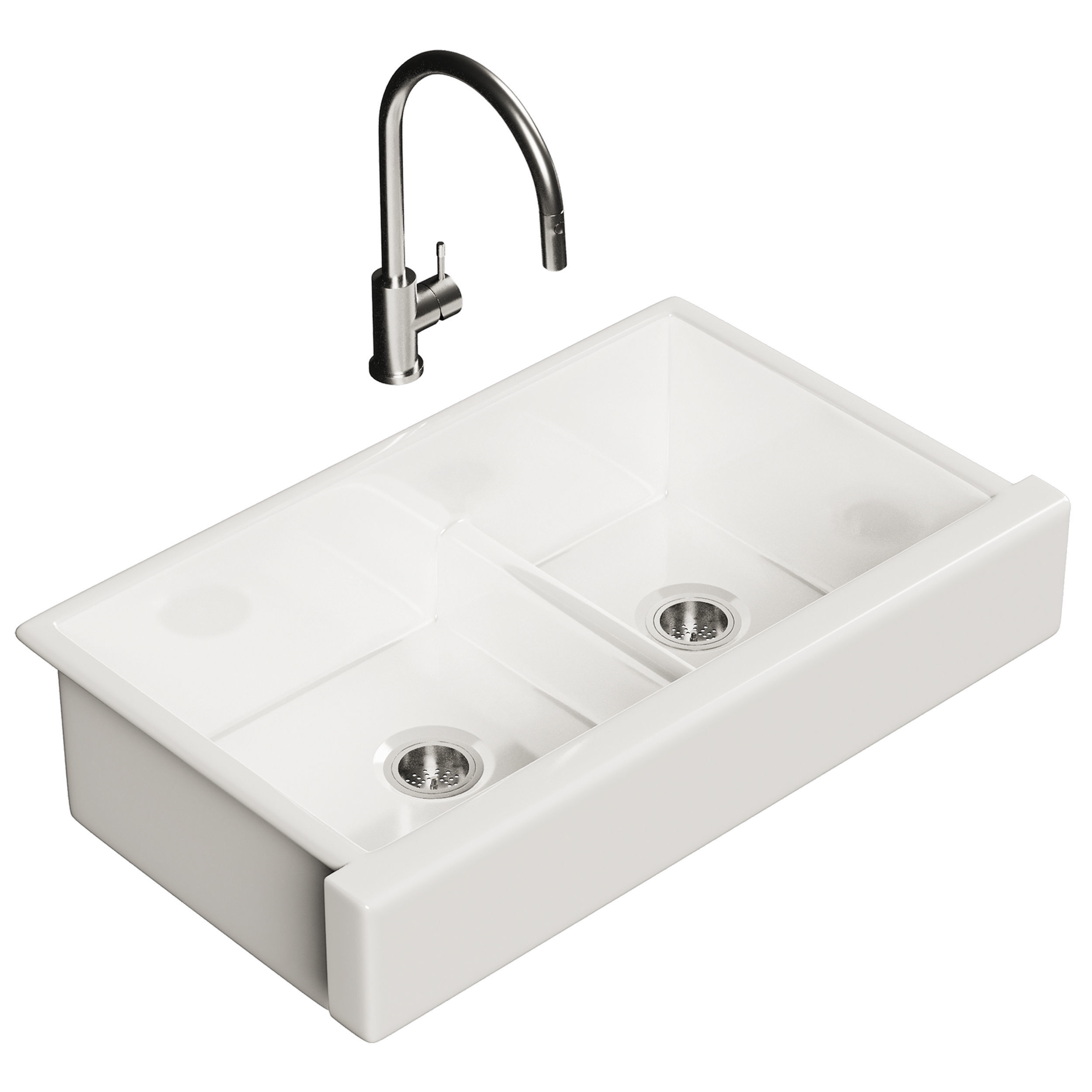KOHLER Whitehaven sink set with faucet 3D model CGTrader