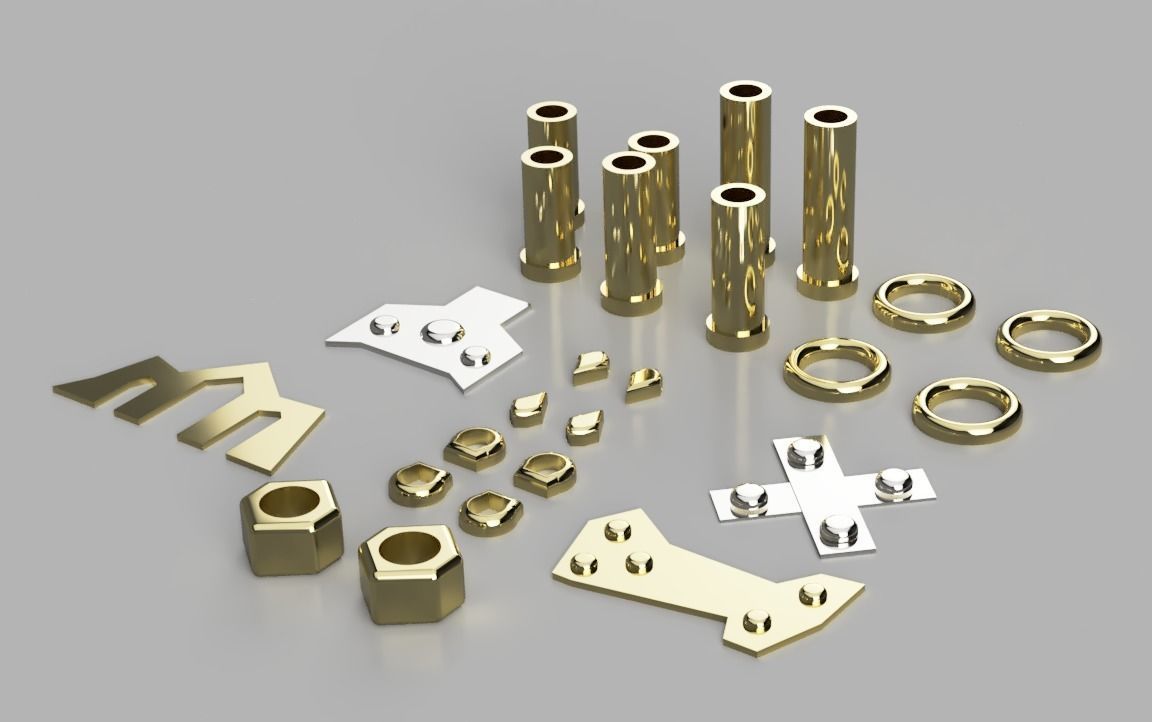 Jinx Arcane accessories 3D model 3D printable CGTrader