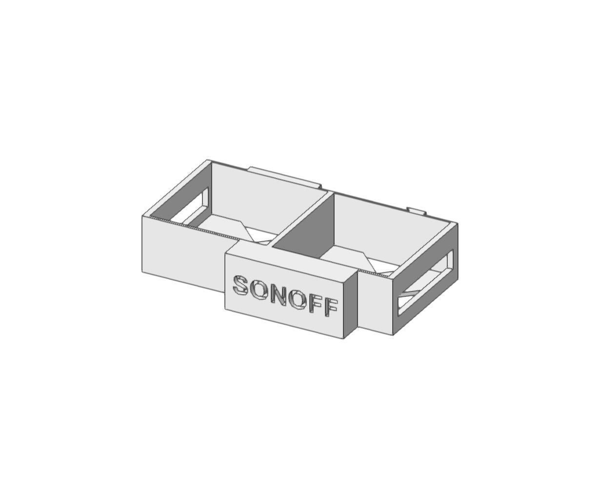 DUAL SONOFF MINI DIN Rail 3D model 3D printable CGTrader
