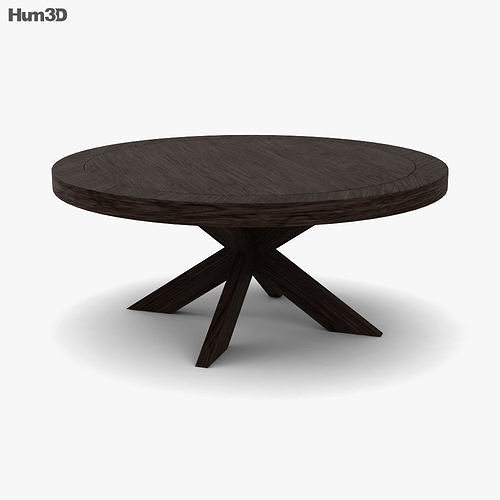 Restoration Hardware 1960s French XBase Table 3D model CGTrader