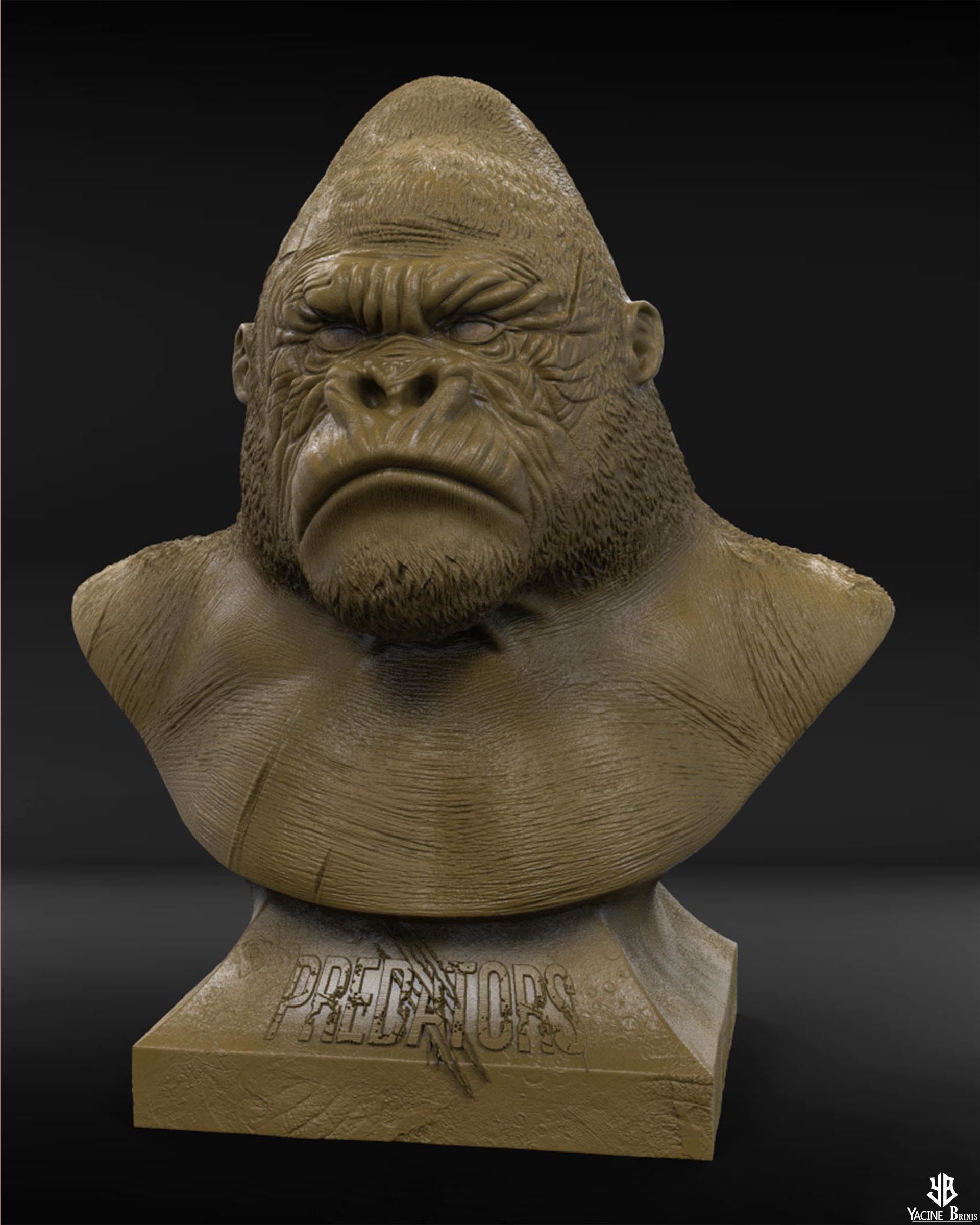 Silverback Gorilla 3D Model 3D model 3D printable | CGTrader