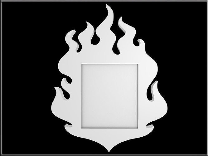 3D model Fire Frame VR / AR / lowpoly CGTrader